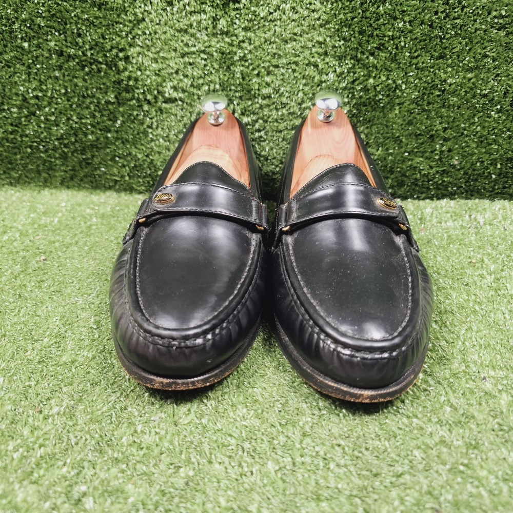 GH Bass Weejuns Harrison Black Leather Slip On Dress Loafers Mens Size 10.5 D - Picture 4 of 13